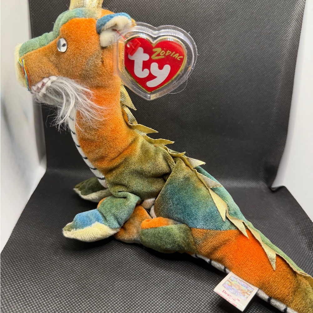 Ty Beanie Baby Zodiac DRAGON Plush 2000 Chinese Zodiac Collection With Tag